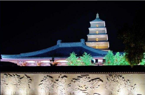 西安大雁塔LED显示屏应用效果图